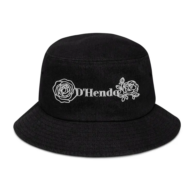 D'Hendo Double White Rose Bucket Hat 